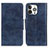 Handytasche Stand Schutzhülle Flip Leder Hülle T05 für Apple iPhone 14 Pro Blau