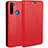 Handytasche Stand Schutzhülle Flip Leder Hülle T05 für Xiaomi Redmi Note 8 (2021) Rot