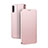 Handytasche Stand Schutzhülle Flip Leder Hülle T06 für Huawei P20 Rosegold