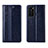 Handytasche Stand Schutzhülle Flip Leder Hülle T06 für Huawei P40 Blau