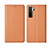 Handytasche Stand Schutzhülle Flip Leder Hülle T06 für Huawei P40 Lite 5G Orange