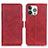 Handytasche Stand Schutzhülle Flip Leder Hülle T07 für Apple iPhone 13 Pro Max Rot