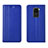 Handytasche Stand Schutzhülle Flip Leder Hülle T07 für Xiaomi Redmi Note 9 Blau