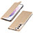 Handytasche Stand Schutzhülle Flip Leder Hülle T07D für Samsung Galaxy S21 Plus 5G Gold