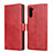 Handytasche Stand Schutzhülle Flip Leder Hülle T08 für Samsung Galaxy Note 10 Rot