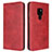 Handytasche Stand Schutzhülle Flip Leder Hülle T09 für Huawei Mate 20 X 5G Rot