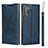 Handytasche Stand Schutzhülle Flip Leder Hülle T09 für Samsung Galaxy Note 10 5G Blau