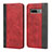 Handytasche Stand Schutzhülle Flip Leder Hülle T09 für Samsung Galaxy S10 5G Rot