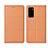 Handytasche Stand Schutzhülle Flip Leder Hülle T11 für Huawei Honor V30 5G Orange