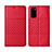 Handytasche Stand Schutzhülle Flip Leder Hülle T11 für Huawei Honor V30 Pro 5G Rot