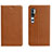 Handytasche Stand Schutzhülle Flip Leder Hülle T16 für Xiaomi Mi Note 10 Orange