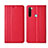 Handytasche Stand Schutzhülle Flip Leder Hülle T16 für Xiaomi Redmi Note 8T Rot