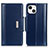 Handytasche Stand Schutzhülle Flip Leder Hülle T22 für Apple iPhone 13 Mini Blau