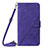 Handytasche Stand Schutzhülle Flip Leder Hülle Y01B für Apple iPhone 14 Pro Violett