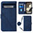 Handytasche Stand Schutzhülle Flip Leder Hülle Y01B für Google Pixel 8 5G Blau