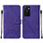 Handytasche Stand Schutzhülle Flip Leder Hülle Y01B für Oppo A55S 5G Violett