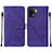 Handytasche Stand Schutzhülle Flip Leder Hülle Y01B für Oppo A94 4G Violett