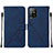 Handytasche Stand Schutzhülle Flip Leder Hülle Y01B für Oppo A94 5G Blau