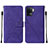 Handytasche Stand Schutzhülle Flip Leder Hülle Y01B für Oppo F19 Pro Violett