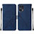 Handytasche Stand Schutzhülle Flip Leder Hülle Y01B für Oppo Find X5 Pro 5G Blau