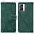 Handytasche Stand Schutzhülle Flip Leder Hülle Y01B für Oppo K10 5G India Grün