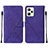 Handytasche Stand Schutzhülle Flip Leder Hülle Y01B für Realme C35 Violett