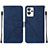 Handytasche Stand Schutzhülle Flip Leder Hülle Y01B für Realme GT2 Pro 5G Blau
