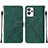 Handytasche Stand Schutzhülle Flip Leder Hülle Y01B für Realme GT2 Pro 5G Grün