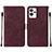 Handytasche Stand Schutzhülle Flip Leder Hülle Y01B für Realme GT2 Pro 5G Rot