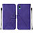 Handytasche Stand Schutzhülle Flip Leder Hülle Y01B für Samsung Galaxy A02 Violett