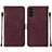 Handytasche Stand Schutzhülle Flip Leder Hülle Y01B für Samsung Galaxy A04s Fuchsie