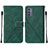 Handytasche Stand Schutzhülle Flip Leder Hülle Y01B für Samsung Galaxy A15 4G Grün