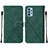 Handytasche Stand Schutzhülle Flip Leder Hülle Y01B für Samsung Galaxy A32 5G Grün