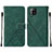 Handytasche Stand Schutzhülle Flip Leder Hülle Y01B für Samsung Galaxy A42 5G Grün
