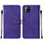 Handytasche Stand Schutzhülle Flip Leder Hülle Y01B für Samsung Galaxy A42 5G Violett