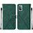 Handytasche Stand Schutzhülle Flip Leder Hülle Y01B für Samsung Galaxy A52 4G Grün
