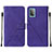 Handytasche Stand Schutzhülle Flip Leder Hülle Y01B für Samsung Galaxy A52s 5G Violett