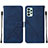 Handytasche Stand Schutzhülle Flip Leder Hülle Y01B für Samsung Galaxy A53 5G Blau