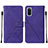 Handytasche Stand Schutzhülle Flip Leder Hülle Y01B für Samsung Galaxy S20 5G Violett