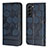 Handytasche Stand Schutzhülle Flip Leder Hülle Y01B für Samsung Galaxy S23 Plus 5G Blau