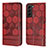 Handytasche Stand Schutzhülle Flip Leder Hülle Y01B für Samsung Galaxy S23 Plus 5G Rot