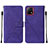 Handytasche Stand Schutzhülle Flip Leder Hülle Y01B für Vivo Y31s 5G Violett