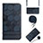 Handytasche Stand Schutzhülle Flip Leder Hülle Y01B für Xiaomi POCO C31 Blau