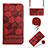 Handytasche Stand Schutzhülle Flip Leder Hülle Y01B für Xiaomi Redmi 10 Power Fuchsie