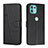 Handytasche Stand Schutzhülle Flip Leder Hülle Y01X für Motorola Moto Edge 20 Lite 5G Schwarz