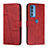 Handytasche Stand Schutzhülle Flip Leder Hülle Y01X für Motorola Moto Edge S Pro 5G Rot