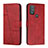 Handytasche Stand Schutzhülle Flip Leder Hülle Y01X für Motorola Moto G Play Gen 2 Rot