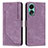 Handytasche Stand Schutzhülle Flip Leder Hülle Y01X für Oppo A58 4G Violett