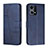 Handytasche Stand Schutzhülle Flip Leder Hülle Y01X für Oppo F21 Pro 4G Blau