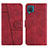 Handytasche Stand Schutzhülle Flip Leder Hülle Y01X für Samsung Galaxy A12 5G Rot